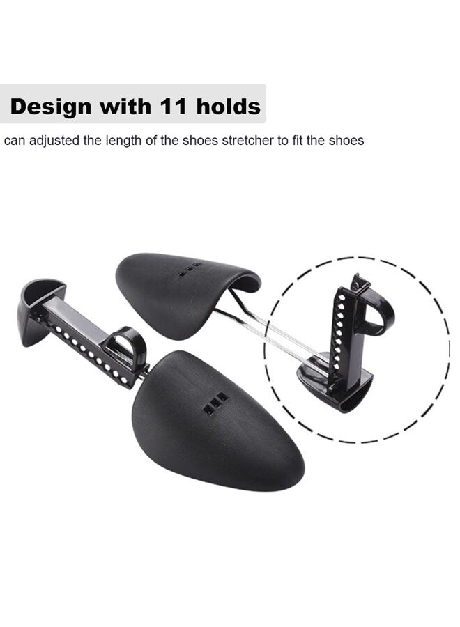10 Pair Practical Adjustable Length Men Shoe Tree Shoe Stretcher Boot Holder Shaper Support (Black Color) - Image 2
