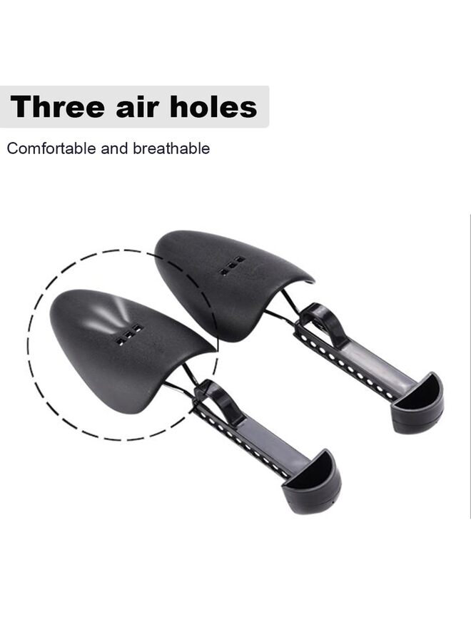 10 Pair Practical Adjustable Length Men Shoe Tree Shoe Stretcher Boot Holder Shaper Support (Black Color) - Image 3