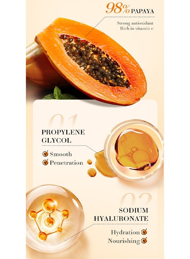 BIOAOUA 98% Papaya Essence - Vitamin C Nourish PawPaw Essence Deep Hydration Fine Pores 30ml / 1.01fl.oz - Image 4