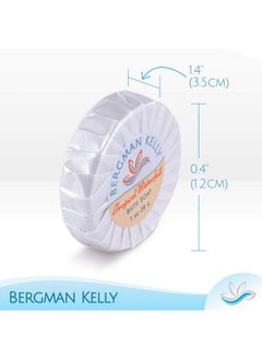 BERGMAN KELLY Hotel Soap Bars in Bulk (Tropical Waterfall 1 oz 100 PK) Travel Size Cleansing Soap Small Individually Wrapped Round Soap Mini Size Toiletries: Airbnb Motel Guest Bath  - Image 3