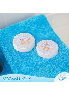 BERGMAN KELLY Hotel Soap Bars in Bulk (Tropical Waterfall 1 oz 100 PK) Travel Size Cleansing Soap Small Individually Wrapped Round Soap Mini Size Toiletries: Airbnb Motel Guest Bath  - Image 4