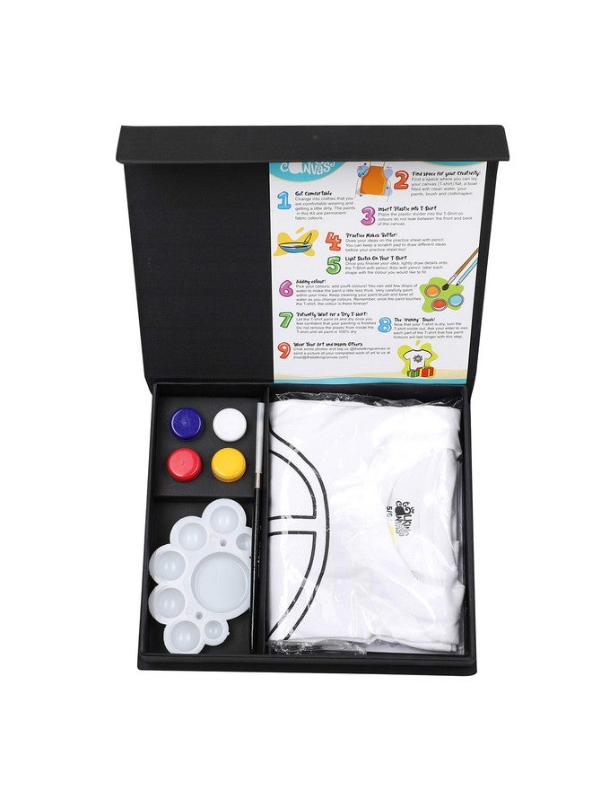 the talking canvas The Talking Canvas Art and Crafts T-Shirt Painting Craft Kit - Art Activity for Kids | Wear Your Art | Holi Gifts - Car Design | Age 11-12 Years - Image 4