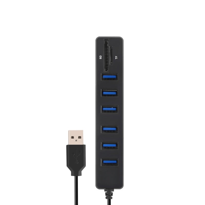 موزع USB: 3 واجهات USB مستقلة - توصيل وتشغيل، موزع USB يصل إلى 480 ميجابت في الثانية لإدارة الملفات على سطح المكتب والكمبيوتر المحمول والأجهزة المحمولة - Image 1