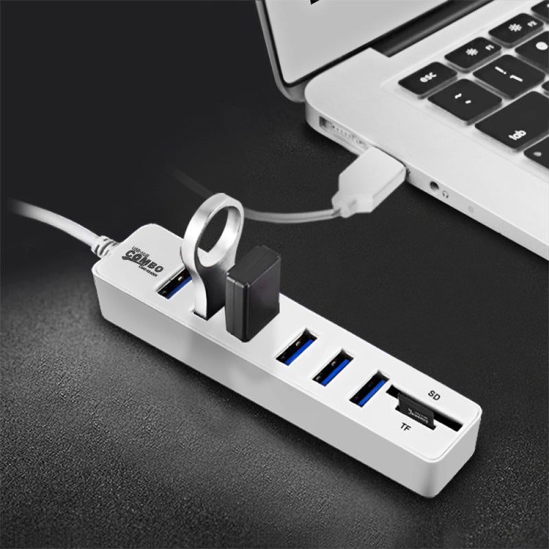موزع USB: 3 واجهات USB مستقلة - توصيل وتشغيل، موزع USB يصل إلى 480 ميجابت في الثانية لإدارة الملفات على سطح المكتب والكمبيوتر المحمول والأجهزة المحمولة - Image 5
