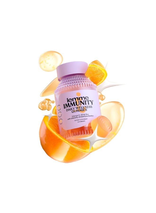 Lemme, Immunity Daily Wellness Gummies, Sweet Orange, 60 Gummies - Image 2