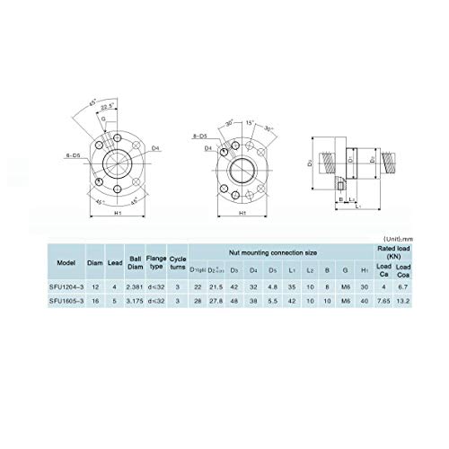 Zeberoxyz 1PCS SFU1204 Ballscrew Nut Diameter 12mm 4mm Pitch Ball Screw Single nut for 1204 nut housing Bracket CNC Carving Machine Parts - Image 4