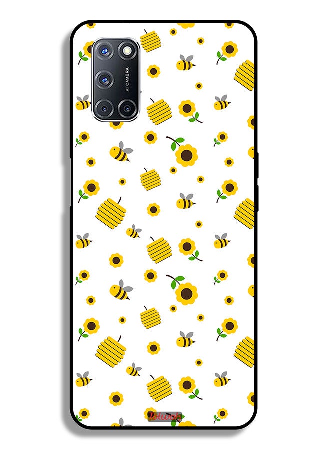 Tolwak Oppo A92 Protective Case Cover Sunflowers And Bees - Image 1
