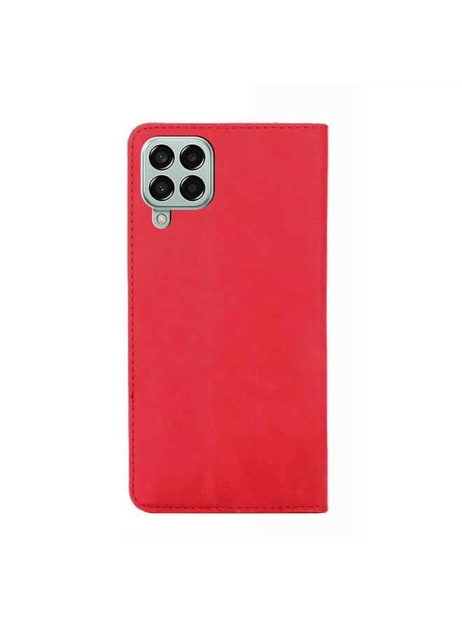 S-TOP Case For Samsung Galaxy M33 5G Skin Feel Magnetic Horizontal Flip Leather Phone Case - Image 3