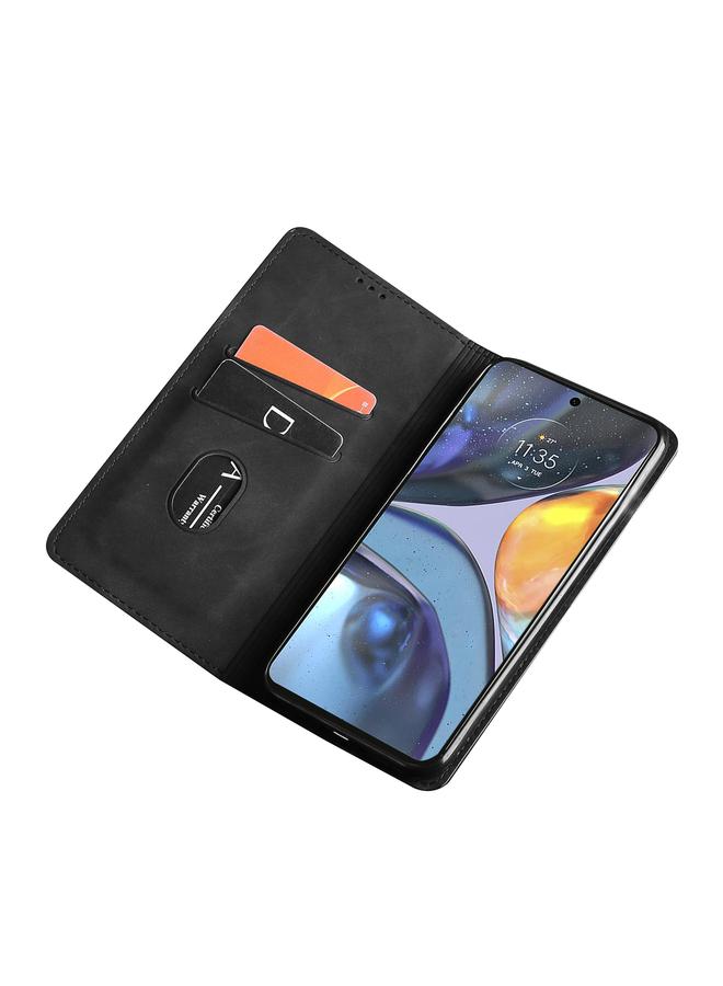 S-TOP Case For Samsung Galaxy M33 5G Skin Feel Magnetic Horizontal Flip Leather Phone Case - Image 4