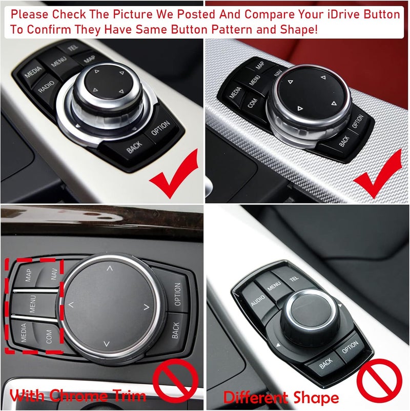 Jaronx مجموعة استبدال زر iDrive من Jaroxn لسيارات BMW - Image 3