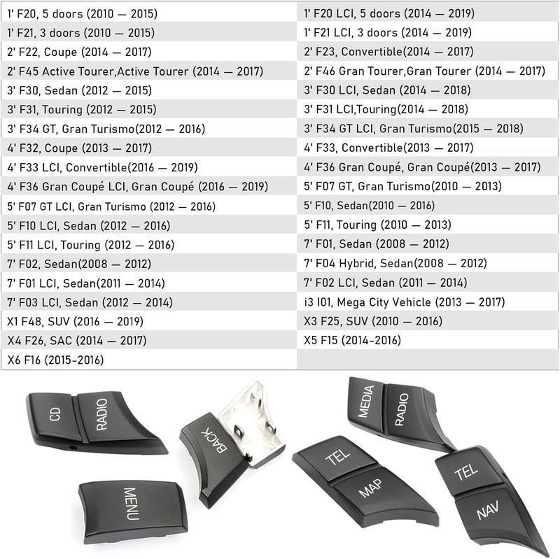 Jaronx مجموعة استبدال زر iDrive من Jaroxn لسيارات BMW - Image 4