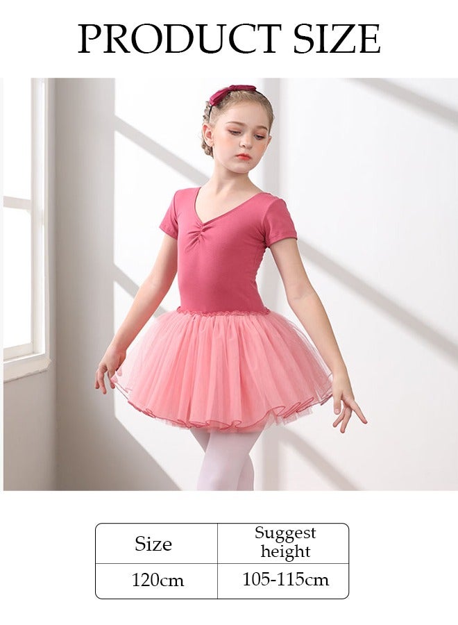 DUNISO Girls Ballet Dresses Leotards with Skirt Dance Dress Long sleeve Ballerina Tutu Outfit Cotton Dress Ballet Skirt Mini Skirt Princess Dresses Dance Wear Clothes for Little Girl - Image 4