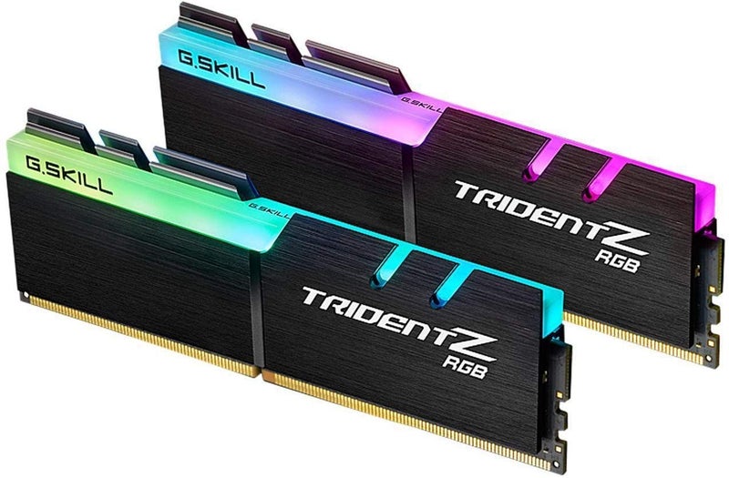G.Skill G.SKILL Trident Z RGB Series (Intel XMP) DDR4 RAM 16GB (2x8GB) 3200MT/s CL16-18-18-38 1.35V Desktop Computer Memory UDIMM (F4-3200C16D-16GTZR) - Image 1