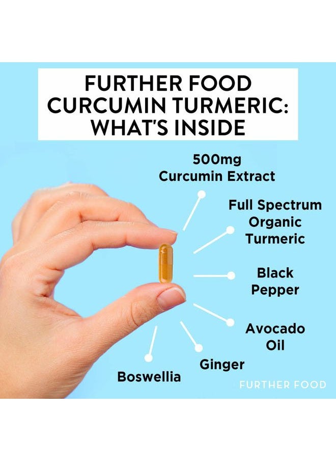 Further Food Premium Curcumin Turmeric, Maximum Strength, 500 mg, 60 Capsules  - Image 4