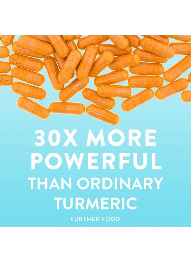 Further Food Premium Curcumin Turmeric, Maximum Strength, 500 mg, 60 Capsules  - Image 2