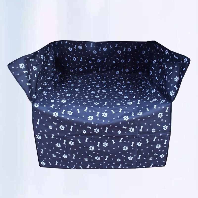 2 pcs Large Car Pet Trunk Mat Tarpaulin Dog Cat Back Seat Covers Rear Auto Pad Car Blanket (Black) - Image 4