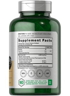 Horbäach Black Seed Oil 2000mg - 120 Softgels  - Image 2