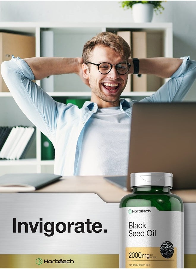 Horbäach - Black Seed Oil 2000mg - 120 Softgels - Image 1