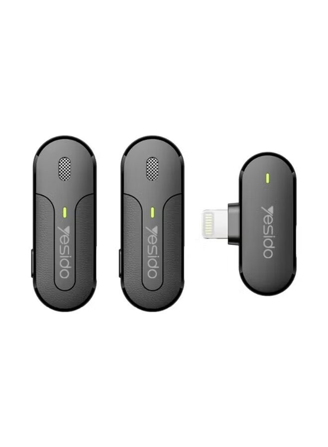 Yesido KR16 Wireless Lavalier Microphone – Clip-On Omni-Directional Mic for Studio-Quality Sound, Noise Reduction, Long Battery Life & Stable Wireless Recording for Podcasts and Videos - Image 1