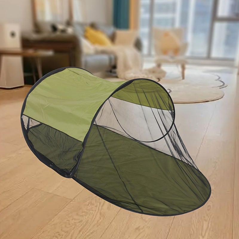 Tangerine Boat Shaped Quick Open Mosquito Net Anti Insect Single Hotel Free Installation Portable - Image 5