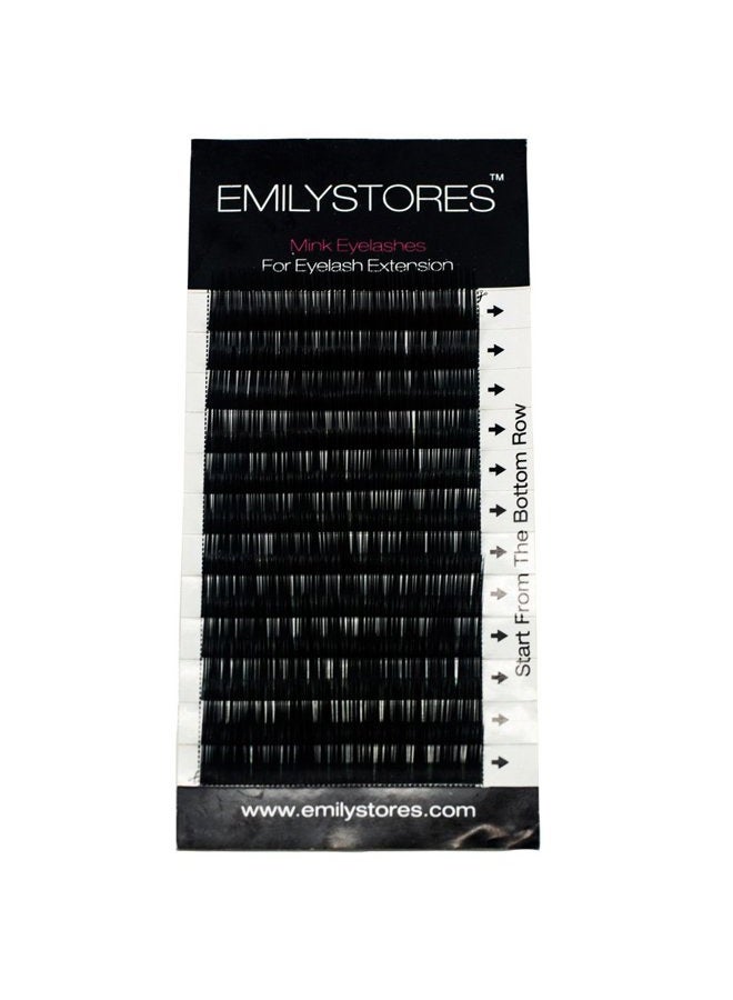 EMILYSTORES Bottom Lash Extension Eyebrow Eyelash Extensions Under Lower False Lashes Mixed J Curl 0.10mm Length 5mm 6mm 7mm 8mm In One Tray - Image 2