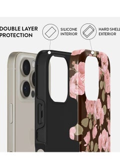 BURGA Burga Luxury Styled Fashion 16 Pro Case Compatible with Double Layer Silicone Protective Case Desert Rose  - Image 2