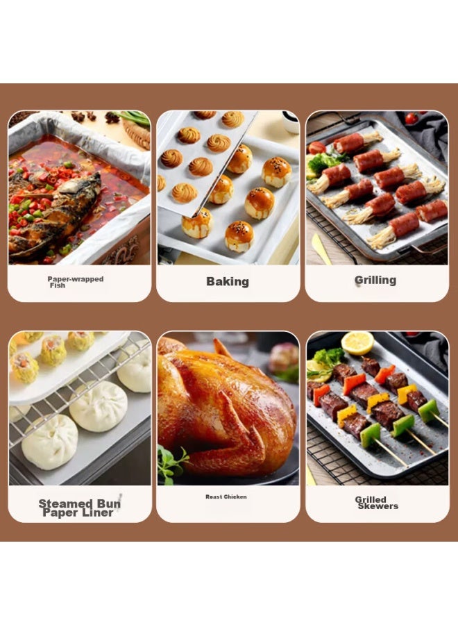 MAX COOK Maxcook Baked Fish Paper, Fish Paper, Silicone Paper, Paper For Baking Fish, Special Bread Baking Paper, 50*70cm, 10 Sheets, Mcpj2288 - Image 4