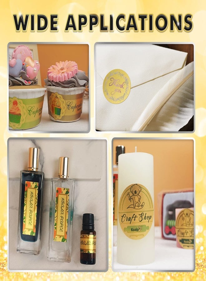 كولا بيبر ورق ملصقات ذهبي معدني بتصميم كوالا، مناسب للطابعات النافثة للحبر والليزر، 20 ورقة مقاس 8.5 × 11 بوصة، ورق ملصقات ذهبي قابل للطباعة، مثالي لأعياد الميلاد وحفلات الكريسماس، وديكور الهدايا - Image 5