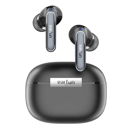 EarFun Air 2 Wireless Earbuds, 10mm Drivers with LDAC Bluetooth Earbuds, Hi-Res Audio, Bluetooth 5.3 with Multipoint Connection, 4 Mics, Wireless Charging, 40H Playtime, App Customization, IPX7 - Image 1