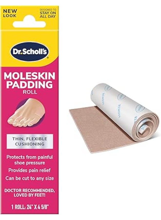 general Dr.Scholl's Moleskin Plus Roll, 24" X 4 5/8"