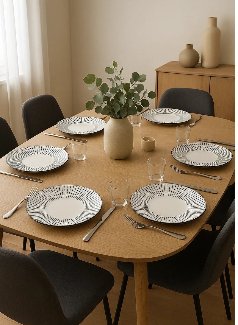 لوفت طبق لونيس، D30XH3CMS، متعدد الألوان، بورسلين، مجموعة من 6 قطع - 194953A - Image 1