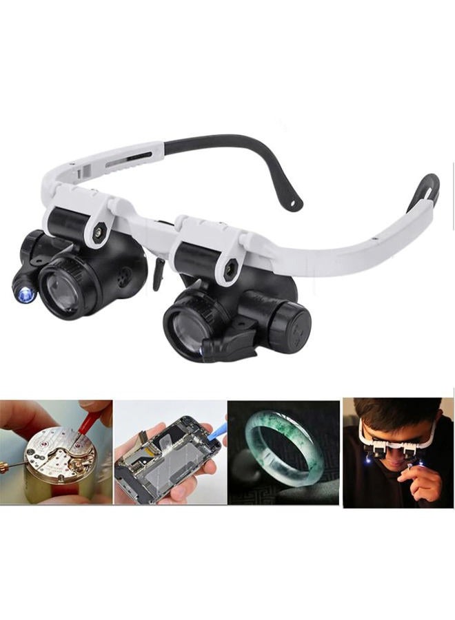 Iywish Magnifying Glasses Jewelry Loupe 8X 15X 23X Watch Repair Magnifier Miniature Magnifying Glass LED Headband Hands Free Magnifier Illuminated Magnifier - Image 3