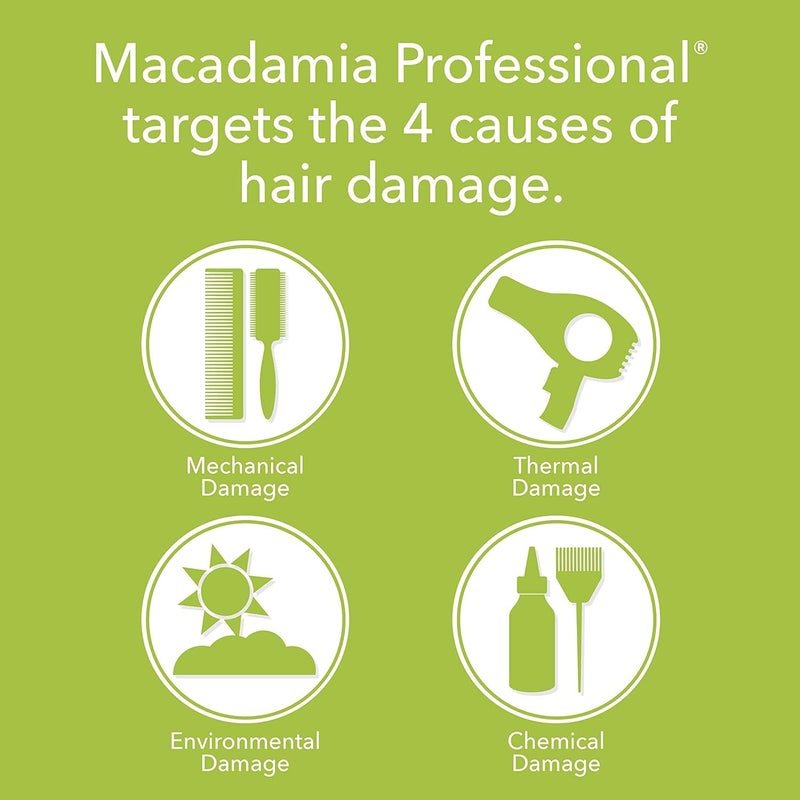 Macadamia Professional Hair Care Sulfate & Paraben Free Natural Organic Cruelty-Free Vegan Hair Products Ultra Rich Hair Repair Shampoo, 10oz (packaging may vary) - Image 4