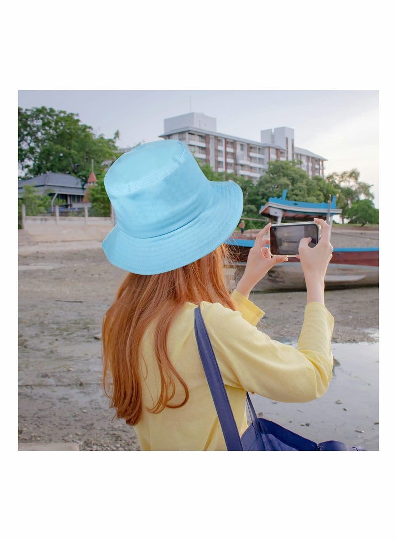 Bucket Hat Summer Travel Bucket Cap Beach Sun Hat Smile Visor for Women Men Teens (Smiling Face)