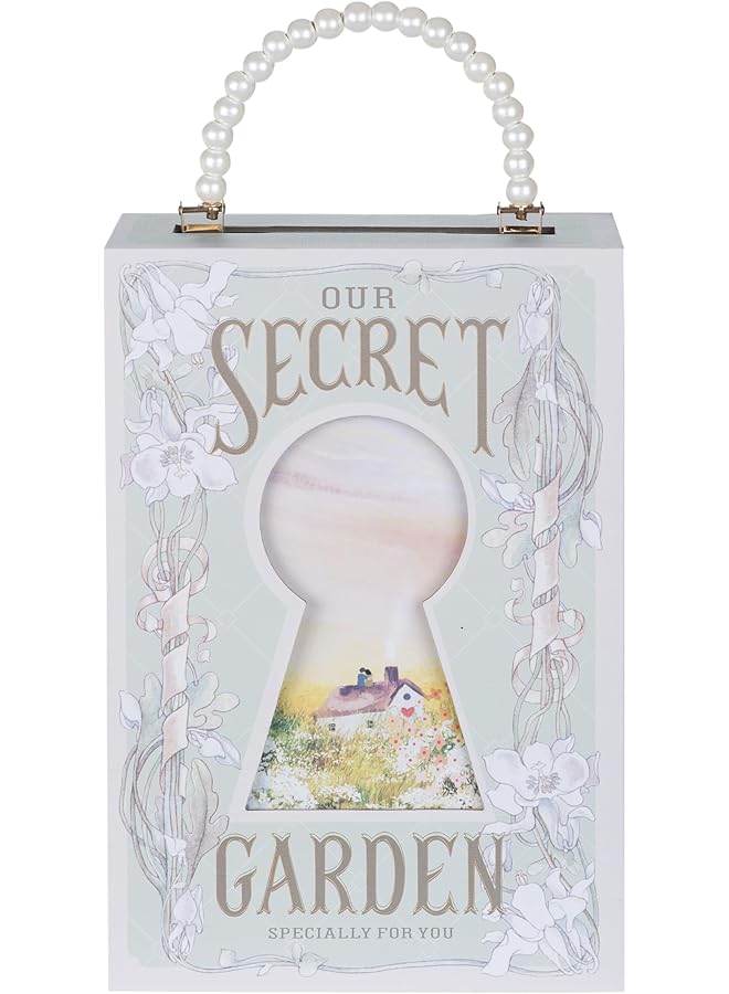 The Bros Secret Garden Beautiful Gift Box, 27H x 18.5L x 10W cm, Baby blue - Image 1