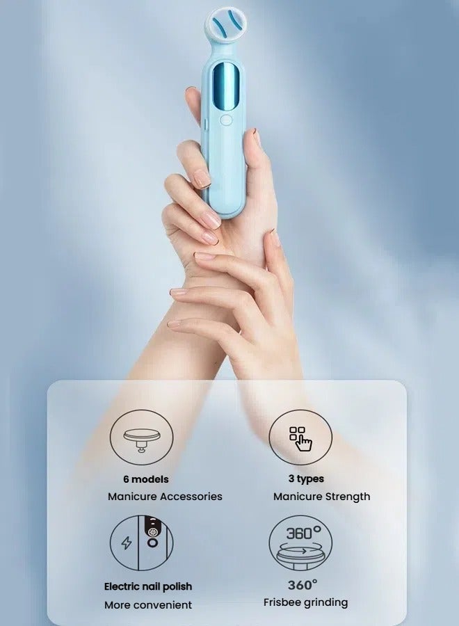 general Electric nail art device home nail polisher beauty and personal care tools electric nail grinder baby nail grinder USB - Image 1