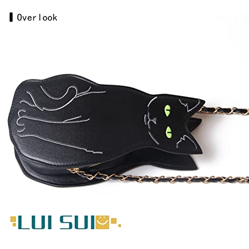 LUI SUI Womens Black Cat Purse Crossbody Bags Girls Bat Wing Spider Web Shoulder Bags Flamingo Animal Purse Chic Clutch Bags - Image 4
