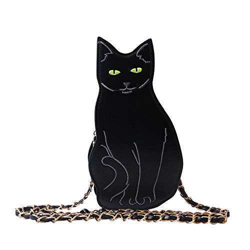 LUI SUI Womens Black Cat Purse Crossbody Bags Girls Bat Wing Spider Web Shoulder Bags Flamingo Animal Purse Chic Clutch Bags - Image 1