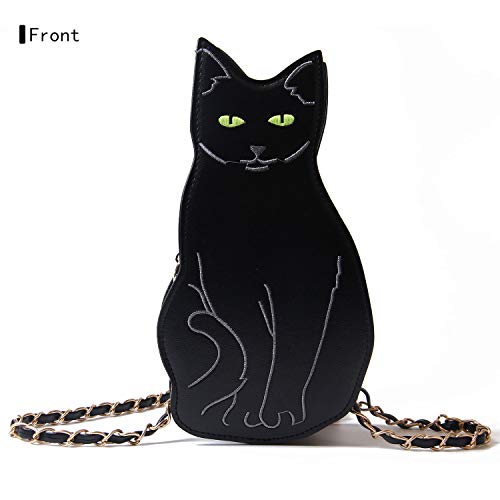 LUI SUI Womens Black Cat Purse Crossbody Bags Girls Bat Wing Spider Web Shoulder Bags Flamingo Animal Purse Chic Clutch Bags - Image 2