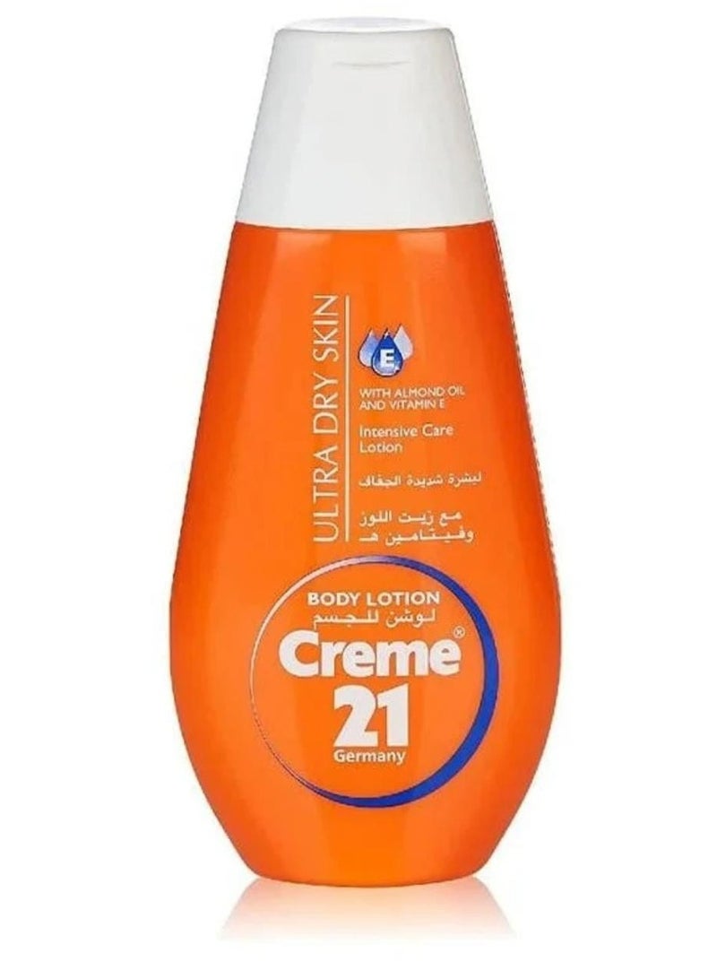 كريم 21 لوشن للبشرة شديدة الجفاف بزيت اللوز وفيتامين هـ 400 مل
