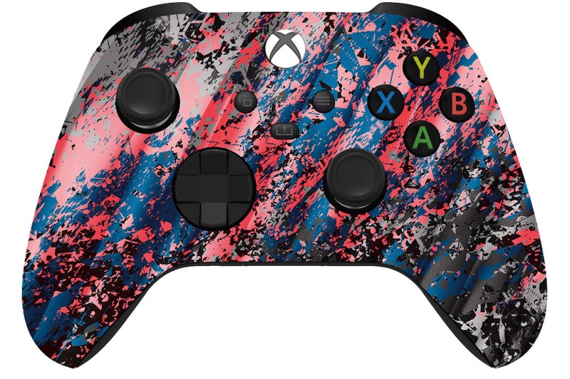 Custom Controllerzz Wireless Controller for Microsoft Xbox Series X/S & Xbox One - Custom Soft Touch Feel - Custom Series X/S Controller (X/S Glacier Burn) - Image 1