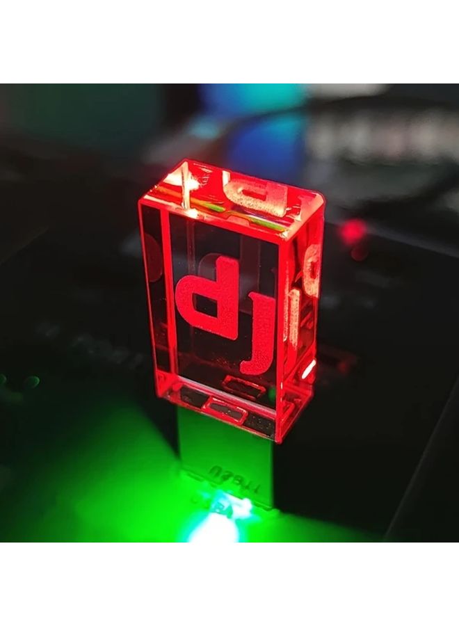 ذاكرة USB وايت 128 جيجابايت كريستال فضي لموسيقى النادي الليلي والسيارة - Image 4