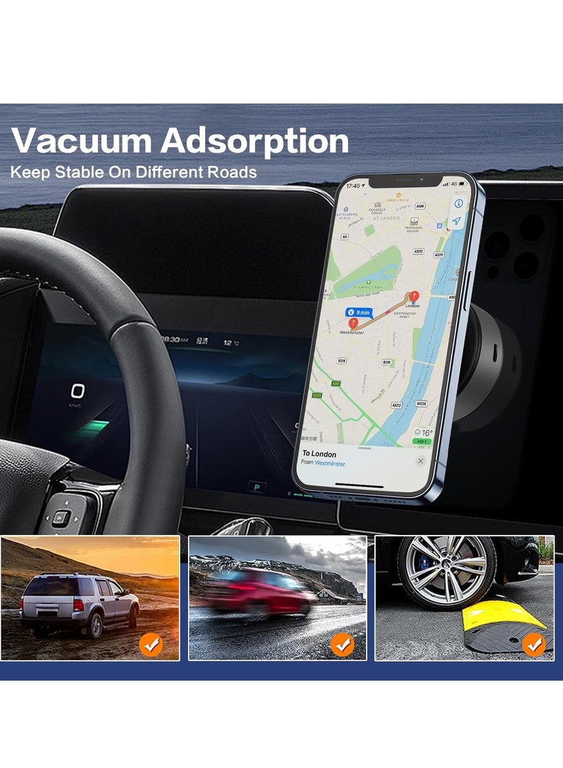 TIGER 360 Rotatable Car Magnetic Phone Holder – Electric Vacuum Magnetic Suction Cup Phone Mount, Strong Suction for Car Mirror, Gym, Bath, Shower & All Smooth Surfaces (Silver) – Secure, Adjustable, and Versatile Mount - Image 4