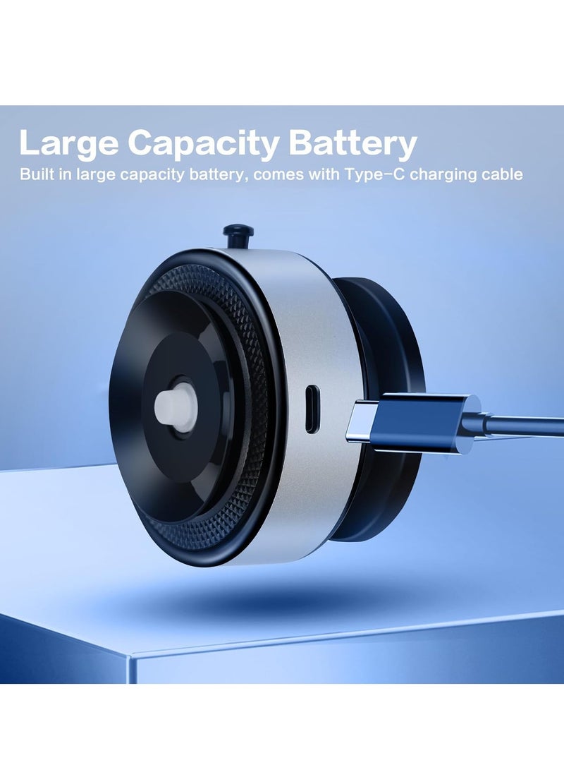 TIGER 360 Rotatable Car Magnetic Phone Holder – Electric Vacuum Magnetic Suction Cup Phone Mount, Strong Suction for Car Mirror, Gym, Bath, Shower & All Smooth Surfaces (Silver) – Secure, Adjustable, and Versatile Mount - Image 5