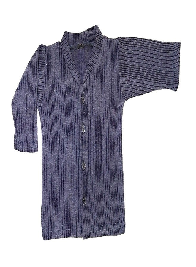 Tangy Kids Thermal Set Front Open Inner Wear Top & Pyjama Body Warmer for Baby Boys & Baby Girls (Blue, 18-24 Months) - Image 2
