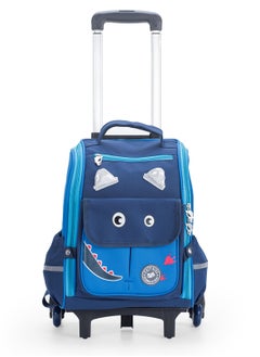 Eazy Kids حقيبة مدرسية على شكل ديناصور من إيزي كيدز بعجلات - أزرق  - Image 2