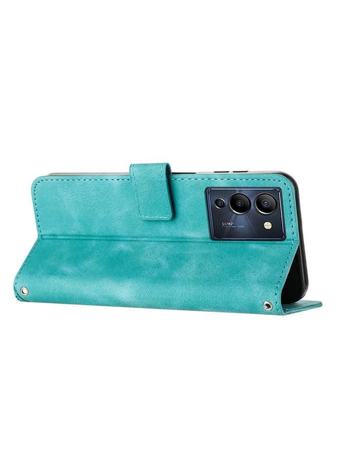 اس-توب جراب لهاتف Infinix Note 12 G96 من الجلد بتصميم مثلث الأحلام مع حبل تعليق - Image 4