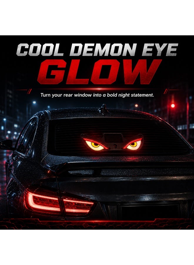 DubaiGallery Solar Warning Light Evil Eye Car Accessory – Stylish LED Decorative Headlight with Solar Power, Strong Suction Mount, Multiple Lighting Modes, and Eye-Catching Design for Cars, Trucks, and Vehicles - Image 5