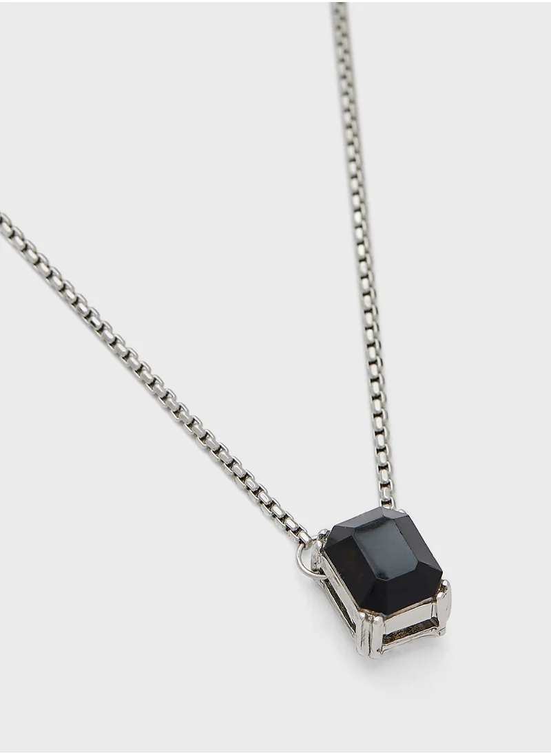 ELLA Stone Pendant Necklace & Stud Earring Set