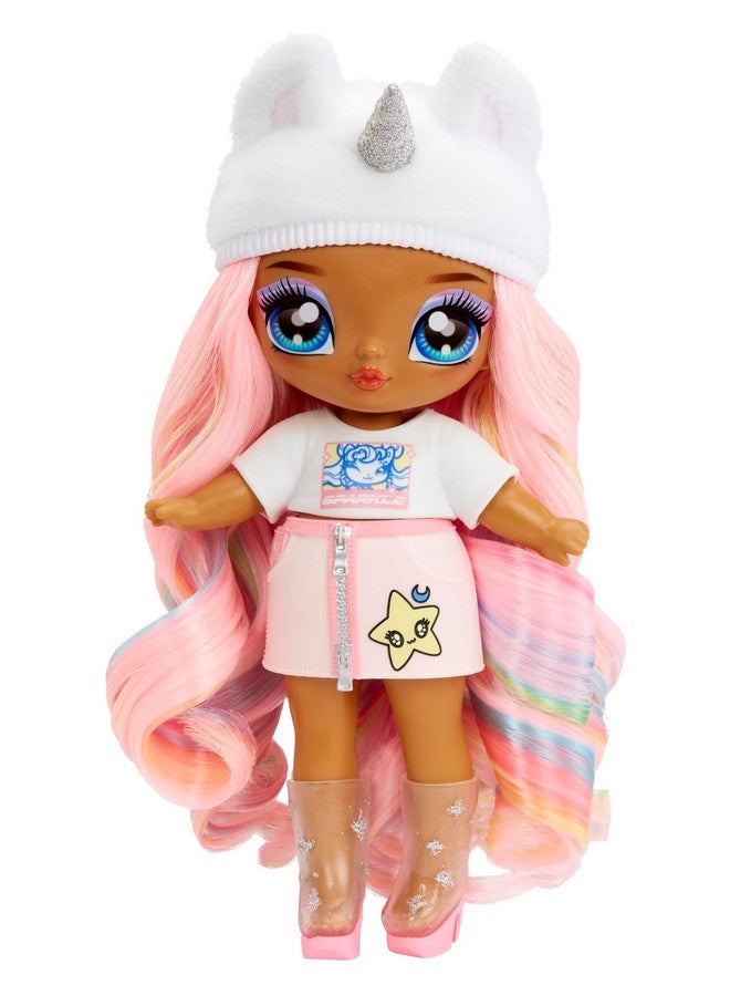 Na! Na! Na! Surprise 3-In-1 Backpack Bedroom Unicorn Playset Whitney Sparkles Fashion Doll, Fuzzy White Unicorn Backpack, Closet With Pillows & Blanket, Kids Gift, Ages 4 5 6 7 8+ - Image 3